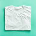 white folded t shirt