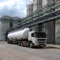 Tanker, Truck Delivery Danger Chemical in Petrochemical Plant