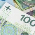 Closeup of 100 pln banknote